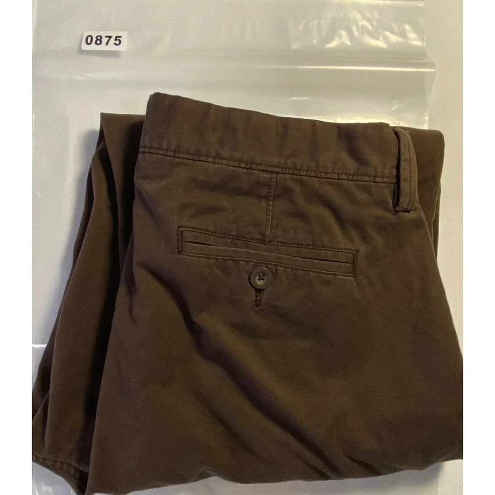 Gap Khakis Mens 35x34 Relaxed Fit Brown Cotton Chino Pants 410042-02-2 Spr 07‎